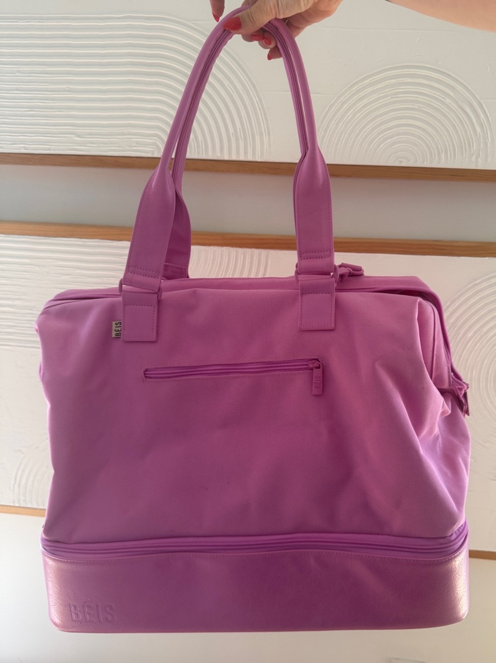 BEIS BERRY Weekender Travel Tote with Top Handles